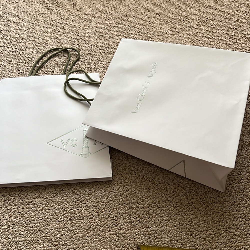 Set of 2 - VCA Van Cleef & Arpels shopping bag - Picture 12 of 12
